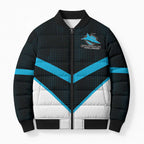 Cronulla-Sutherland Sharks Custom Bomber Puffer Jacket Go Sharkies 2026 Version