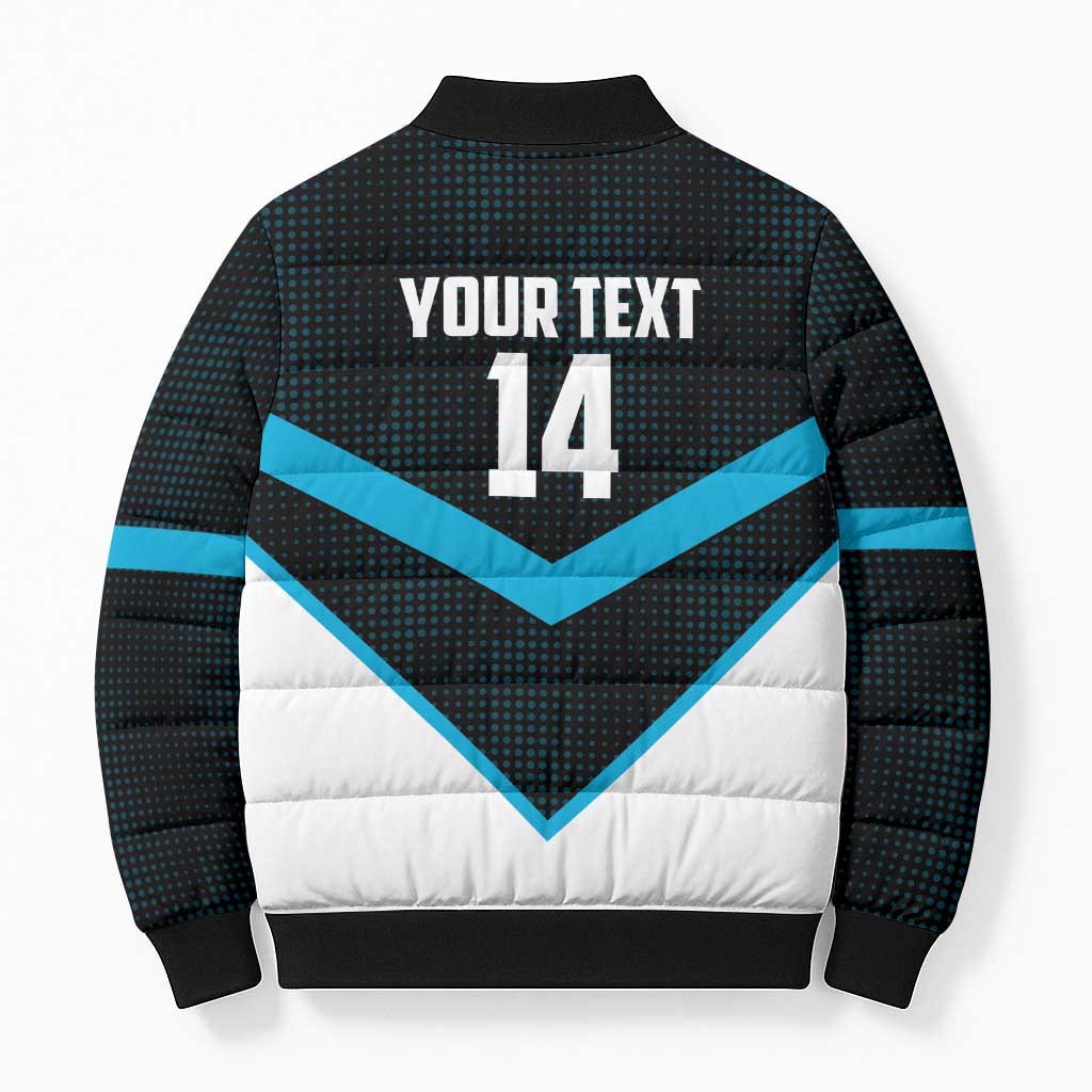 Cronulla-Sutherland Sharks Custom Bomber Puffer Jacket Go Sharkies 2026 Version