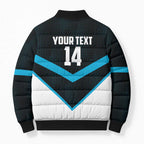 Cronulla-Sutherland Sharks Custom Bomber Puffer Jacket Go Sharkies 2026 Version