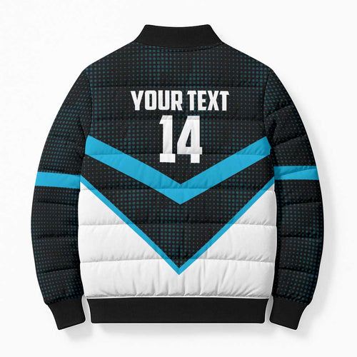 Cronulla-Sutherland Sharks Custom Bomber Puffer Jacket Go Sharkies 2026 Version