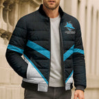 Cronulla-Sutherland Sharks Custom Bomber Puffer Jacket Go Sharkies 2026 Version
