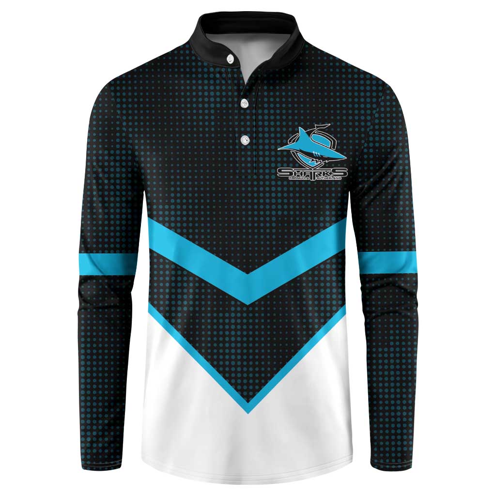 Cronulla-Sutherland Sharks Custom Button Sweatshirt Go Sharkies 2026 Version