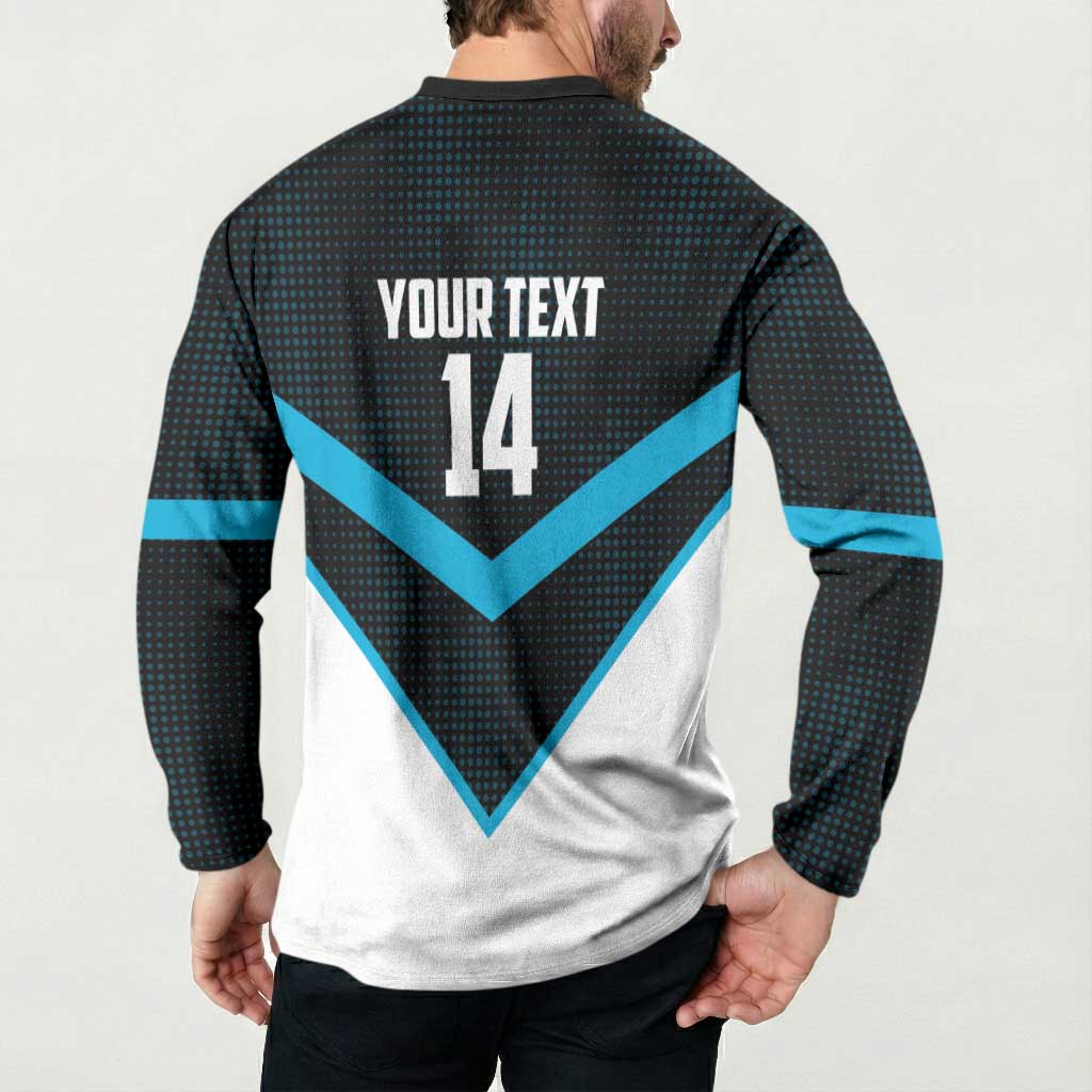 Cronulla-Sutherland Sharks Custom Button Sweatshirt Go Sharkies 2026 Version