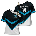 Cronulla-Sutherland Sharks Custom Cross Shoulder Shirt Go Sharkies 2026 Version