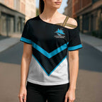 Cronulla-Sutherland Sharks Custom Cross Shoulder Shirt Go Sharkies 2026 Version