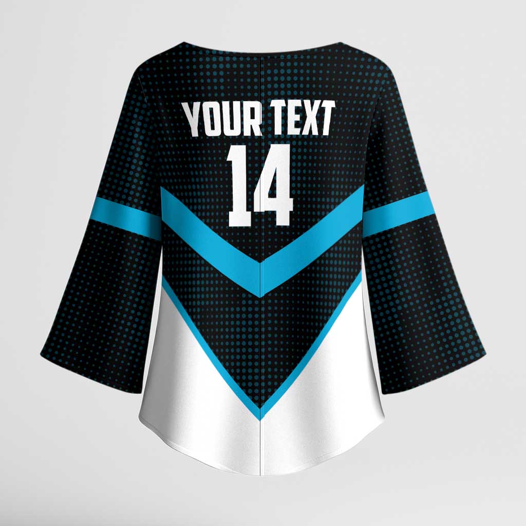 Cronulla-Sutherland Sharks Custom Kimono Sleeve Blouse Go Sharkies 2026 Version