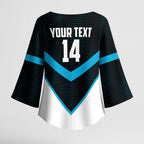 Cronulla-Sutherland Sharks Custom Kimono Sleeve Blouse Go Sharkies 2026 Version