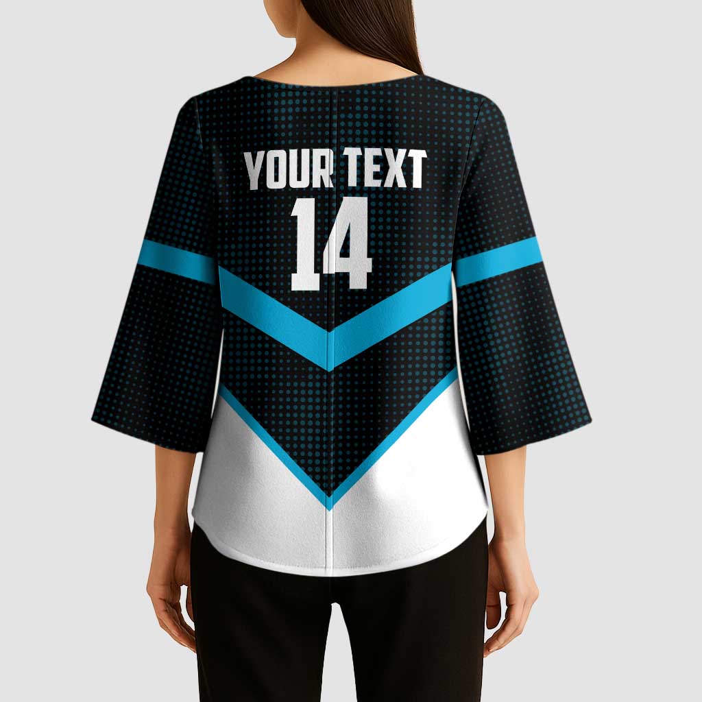 Cronulla-Sutherland Sharks Custom Kimono Sleeve Blouse Go Sharkies 2026 Version
