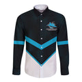 Cronulla-Sutherland Sharks Custom Long Sleeve Button Shirt Go Sharkies 2026 Version