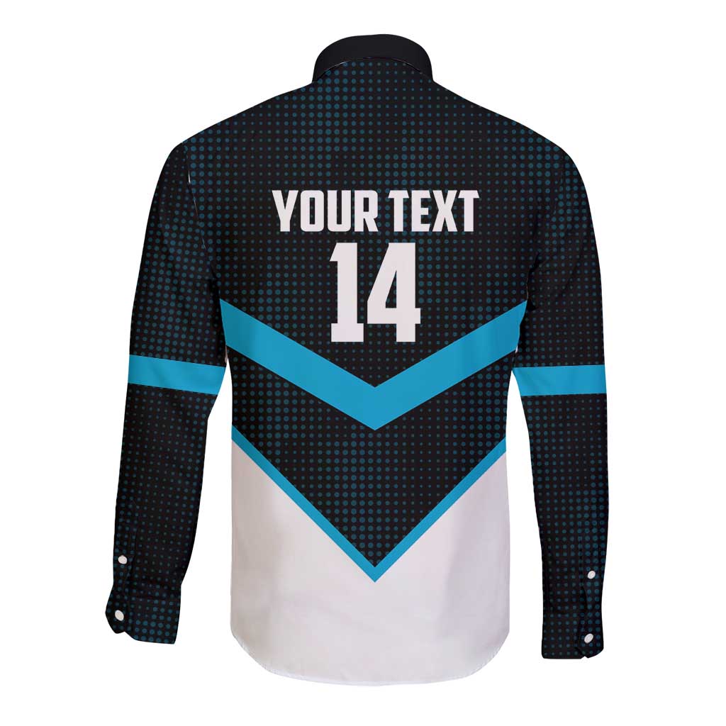 Cronulla-Sutherland Sharks Custom Long Sleeve Button Shirt Go Sharkies 2026 Version