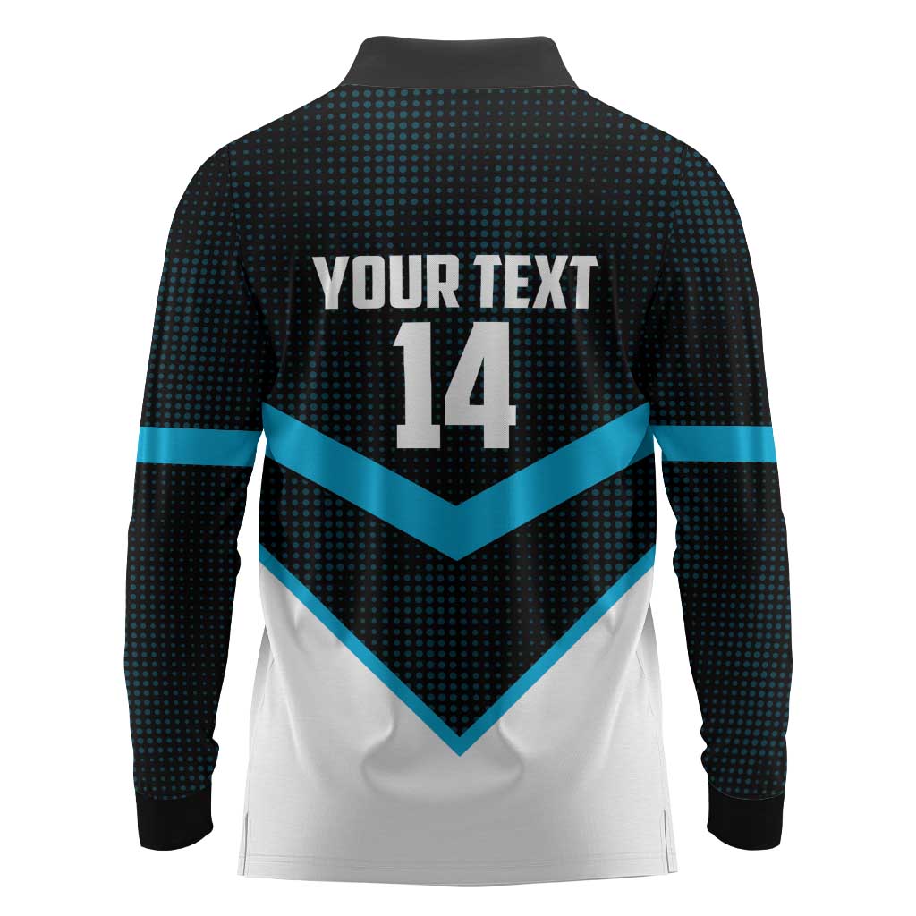 Cronulla-Sutherland Sharks Custom Long Sleeve Polo Shirt Go Sharkies 2026 Version