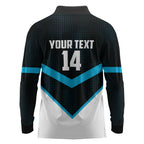 Cronulla-Sutherland Sharks Custom Long Sleeve Polo Shirt Go Sharkies 2026 Version