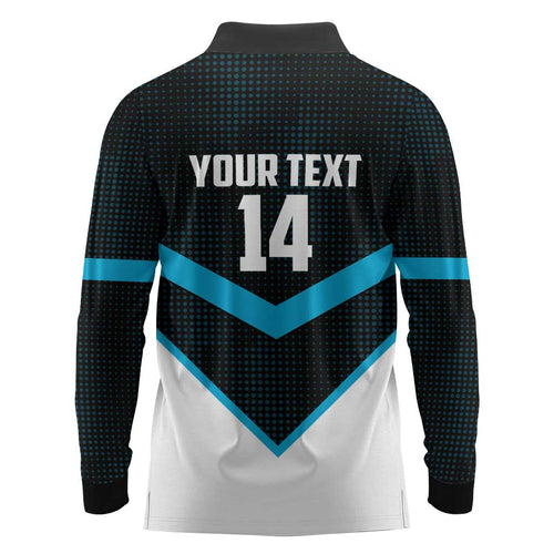 Cronulla-Sutherland Sharks Custom Long Sleeve Polo Shirt Go Sharkies 2026 Version