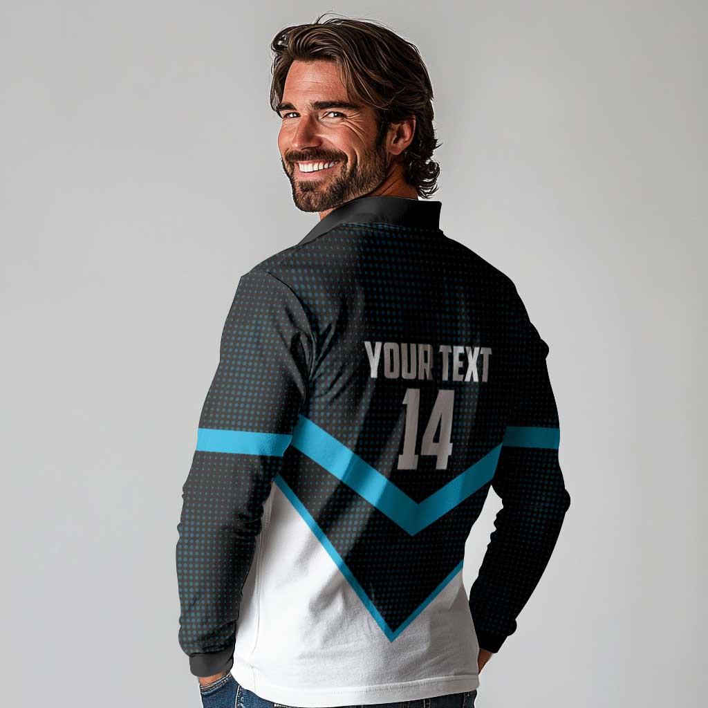 Cronulla-Sutherland Sharks Custom Long Sleeve Polo Shirt Go Sharkies 2026 Version