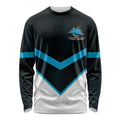 Cronulla-Sutherland Sharks Custom Long Sleeve Shirt Go Sharkies 2026 Version