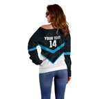 Cronulla-Sutherland Sharks Custom Off Shoulder Sweater Go Sharkies 2026 Version
