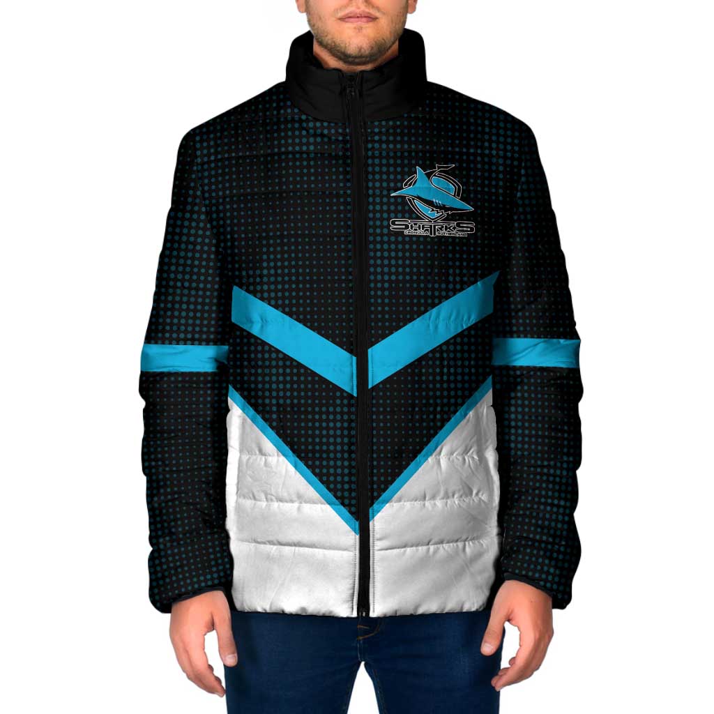 Cronulla-Sutherland Sharks Custom Padded Jacket Go Sharkies 2026 Version