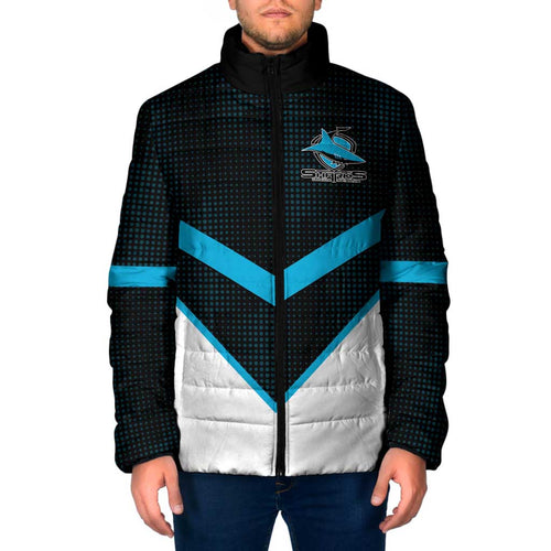 Cronulla-Sutherland Sharks Custom Padded Jacket Go Sharkies 2026 Version