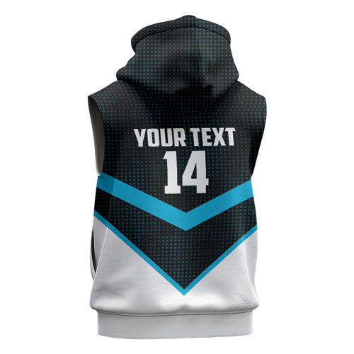 Cronulla-Sutherland Sharks Custom Sleeveless Hoodie Go Sharkies 2026 Version