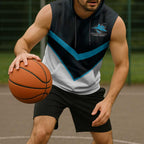 Cronulla-Sutherland Sharks Custom Sleeveless Hoodie Go Sharkies 2026 Version