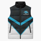 Cronulla-Sutherland Sharks Custom Sleeveless Puffer Jacket Go Sharkies 2026 Version