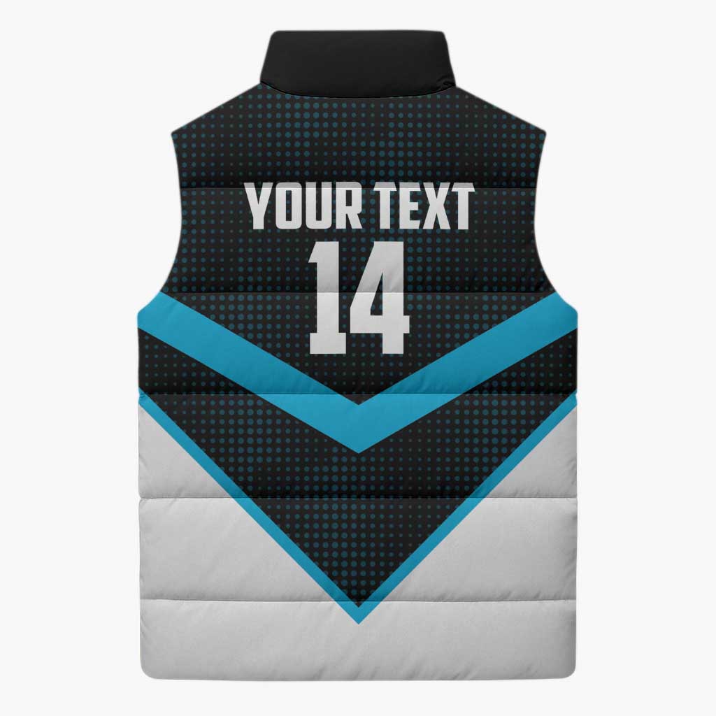 Cronulla-Sutherland Sharks Custom Sleeveless Puffer Jacket Go Sharkies 2026 Version