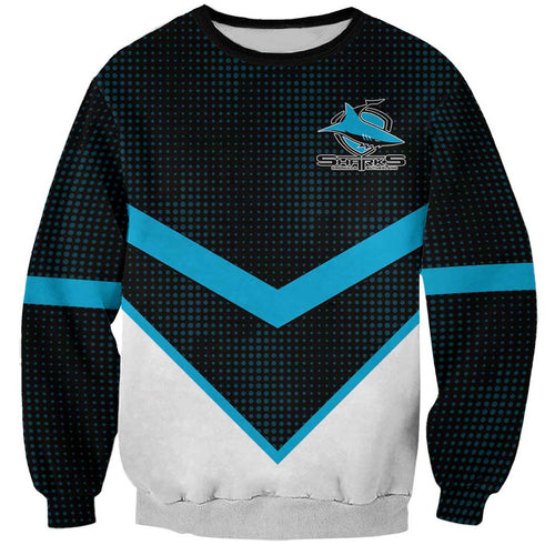 Cronulla-Sutherland Sharks Custom Sweatshirt Go Sharkies 2026 Version