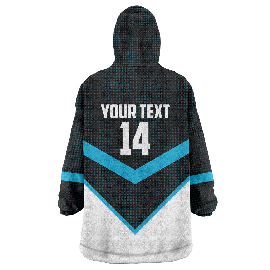 Cronulla-Sutherland Sharks Custom Wearable Blanket Hoodie Go Sharkies 2026 Version