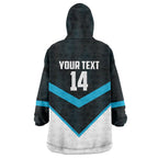 Cronulla-Sutherland Sharks Custom Wearable Blanket Hoodie Go Sharkies 2026 Version