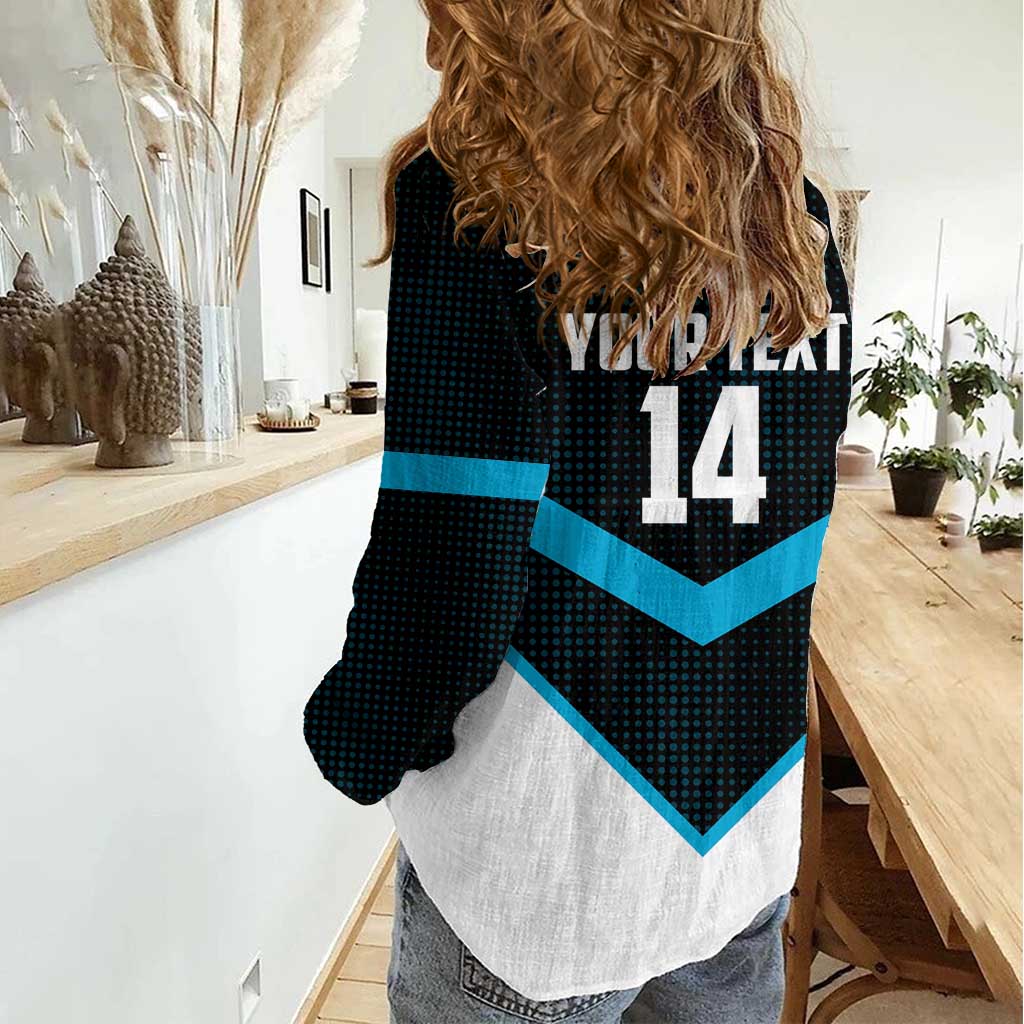 Cronulla-Sutherland Sharks Custom Women Casual Shirt Go Sharkies 2026 Version