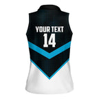 Cronulla-Sutherland Sharks Custom Women Sleeveless Polo Shirt Go Sharkies 2026 Version