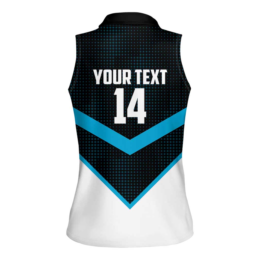 Cronulla-Sutherland Sharks Custom Women Sleeveless Polo Shirt Go Sharkies 2026 Version