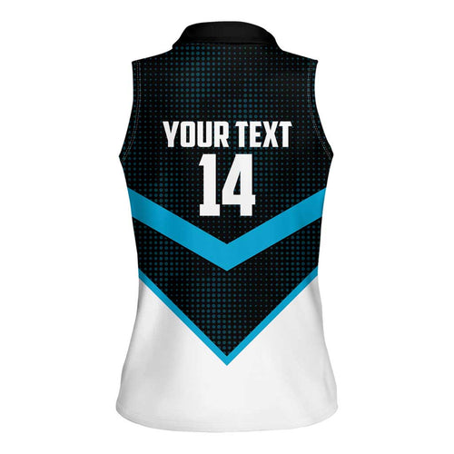 Cronulla-Sutherland Sharks Custom Women Sleeveless Polo Shirt Go Sharkies 2026 Version