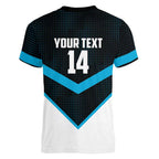 Cronulla-Sutherland Sharks Custom Women V-Neck T-Shirt Go Sharkies 2026 Version