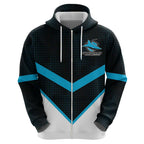 Cronulla-Sutherland Sharks Custom Zip Hoodie Go Sharkies 2026 Version