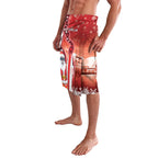 Christmas In July Australia Lavalava Santa Surfboard Sydney Opera House - Red