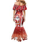 Christmas In July Australia Mermaid Dress Santa Surfboard Sydney Opera House - Red