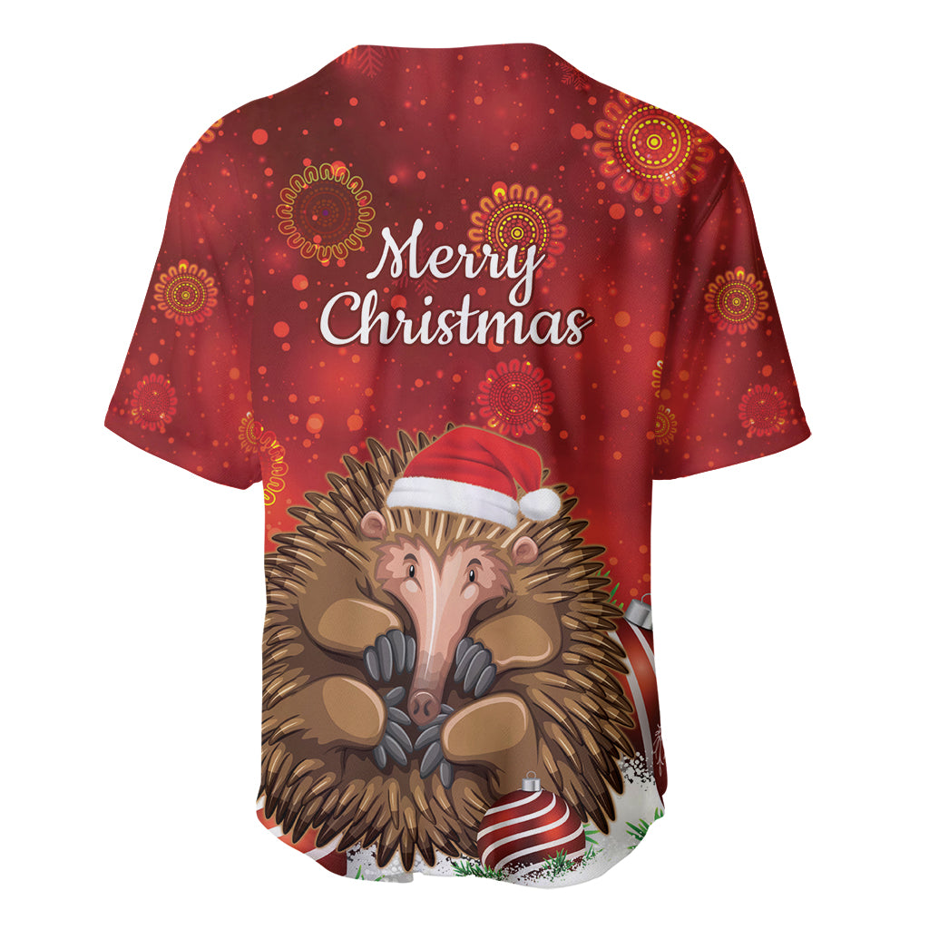 Australia Christmas In July Baseball Jersey Echidna Santa Claus