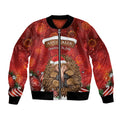 Australia Christmas In July Bomber Jacket Echidna Santa Claus