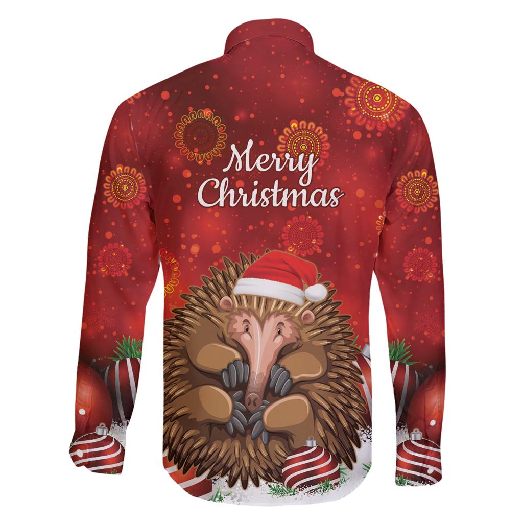 Australia Christmas In July Family Matching Long Sleeve Bodycon Dress and Hawaiian Shirt Echidna Santa Claus