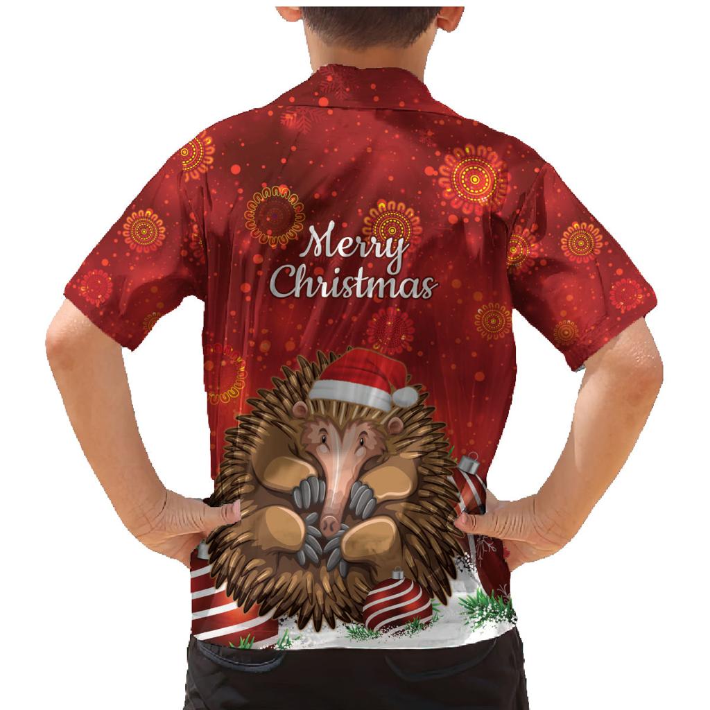 Australia Christmas In July Family Matching Mermaid Dress and Hawaiian Shirt Echidna Santa Claus