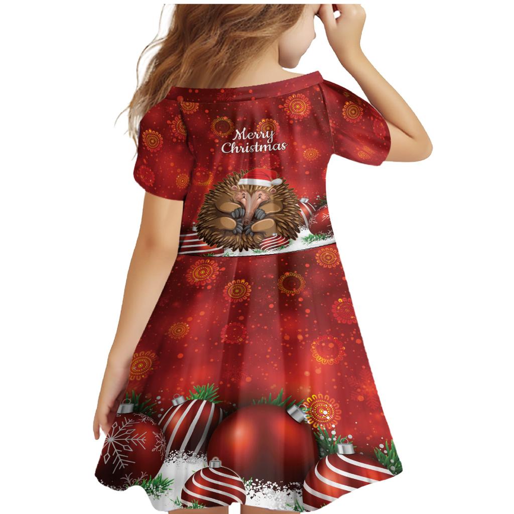 Australia Christmas In July Family Matching Mermaid Dress and Hawaiian Shirt Echidna Santa Claus
