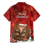 Australia Christmas In July Family Matching Mermaid Dress and Hawaiian Shirt Echidna Santa Claus