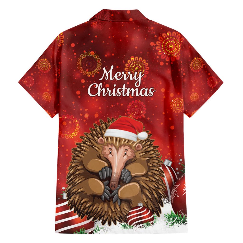 Australia Christmas In July Family Matching Summer Maxi Dress and Hawaiian Shirt Echidna Santa Claus