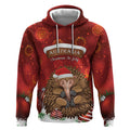 Australia Christmas In July Hoodie Echidna Santa Claus