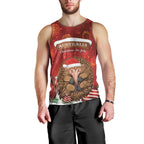 Australia Christmas In July Men Tank Top Echidna Santa Claus