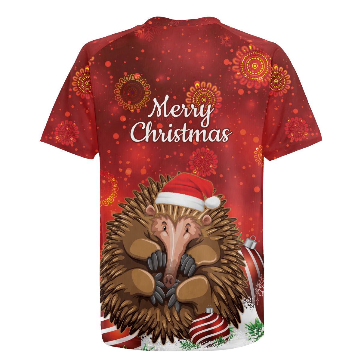 Australia Christmas In July Rugby Jersey Echidna Santa Claus