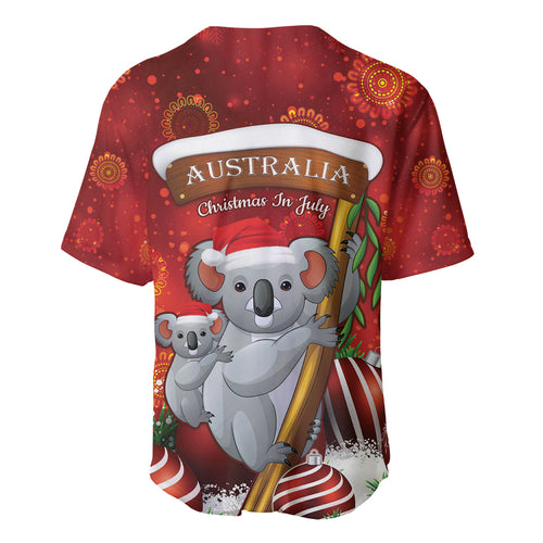 Australia Koala Baseball Jersey Christmas In July - Red