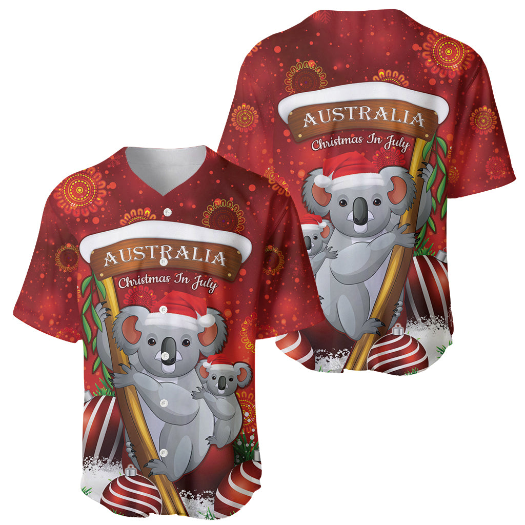 Australia Koala Baseball Jersey Christmas In July - Red
