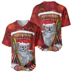 Australia Koala Baseball Jersey Christmas In July - Red